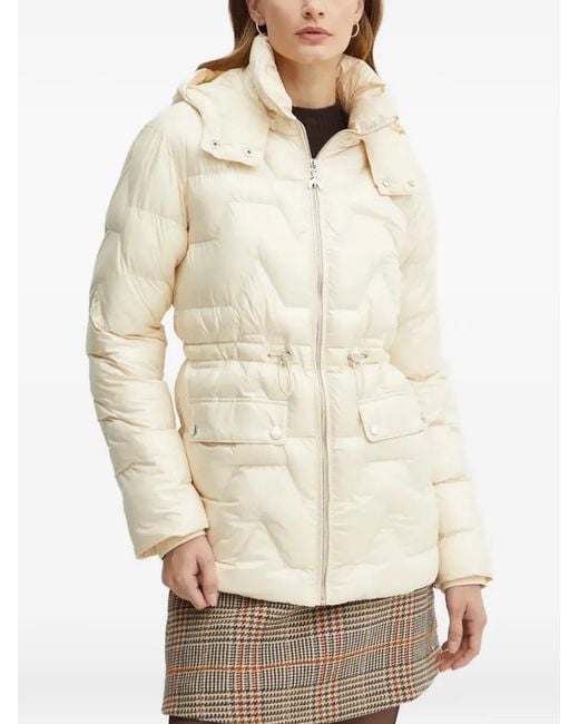 Patrizia Pepe Natural Puffer Hooded Jacket