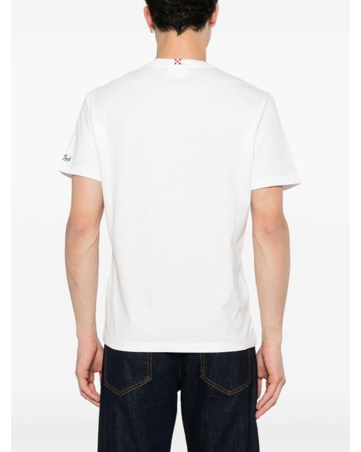 Mc2 Saint Barth X Insulti Luminosi T-shirt Met Borduurwerk in het White voor heren