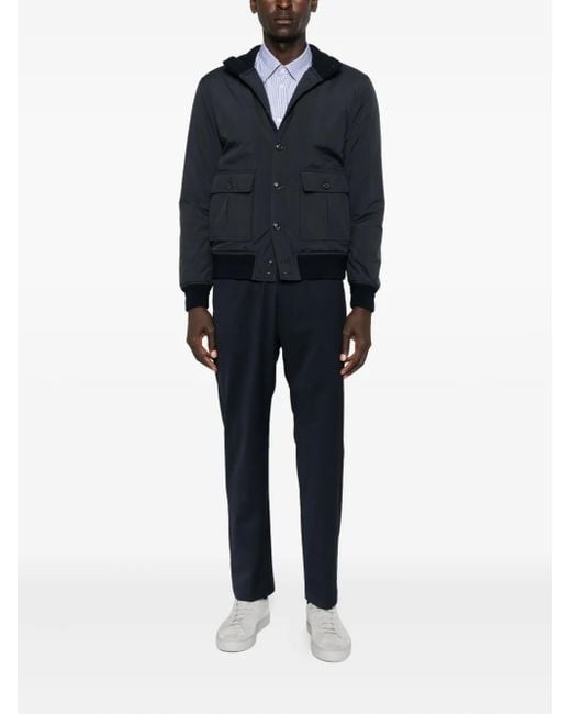 Valstar Blue Button-Fastening Flap-Pocket Jacket for men
