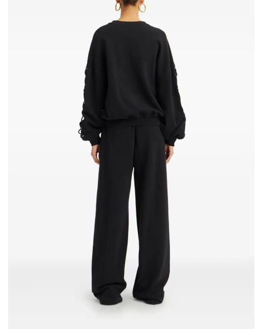 ROTATE BIRGER CHRISTENSEN Black Jogginghose mit Schnürung