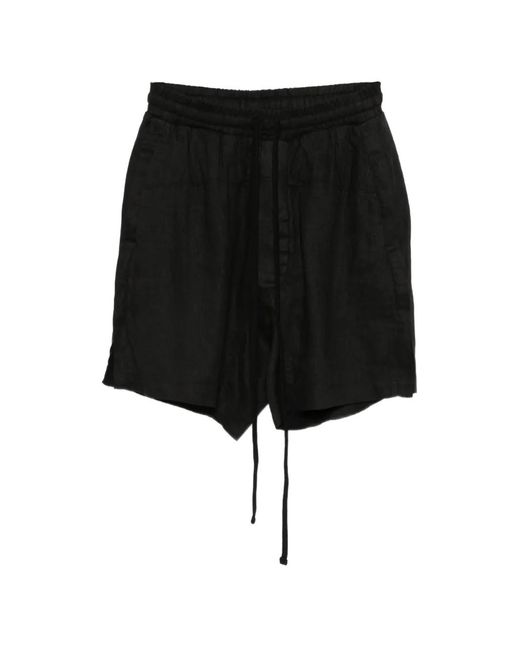 Thom Krom Black Short À Lien De Resserrage for men