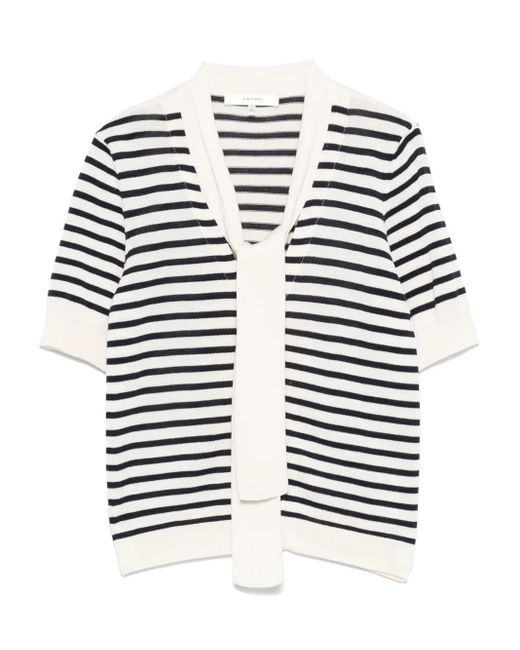 FRAME White Striped Cardigan