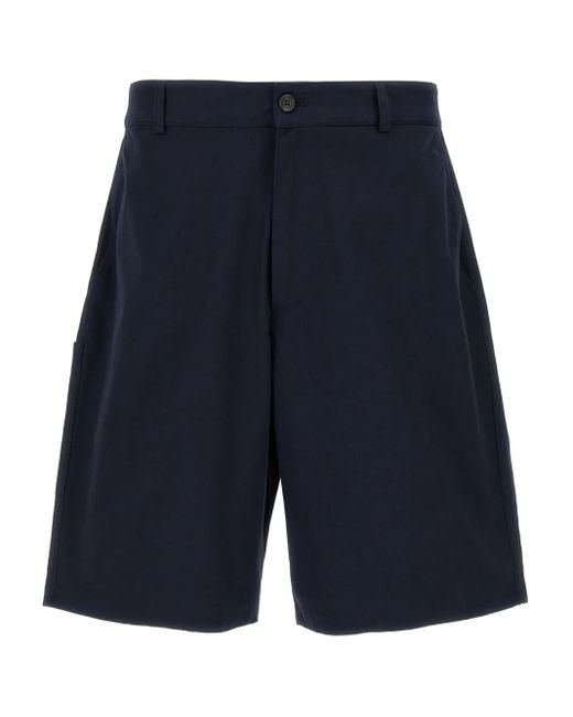 Department 5 Blue Logo-Patch Shorts for men