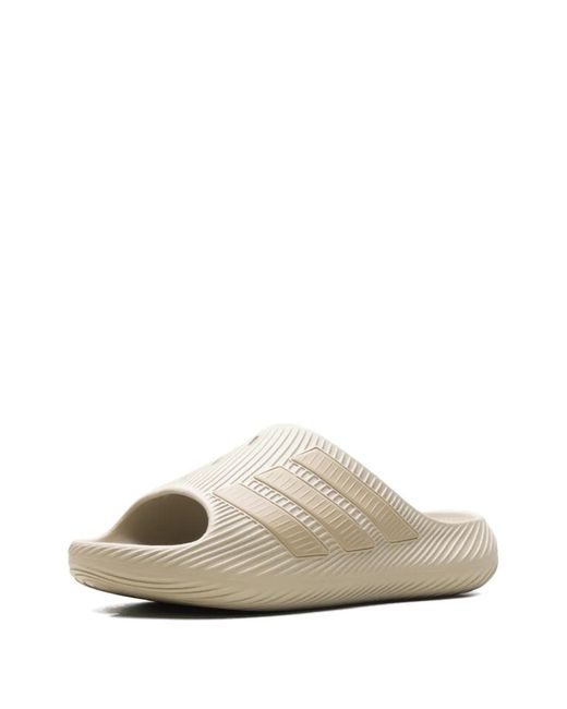 Adidas White Purechill 3-Stripes Slides for men