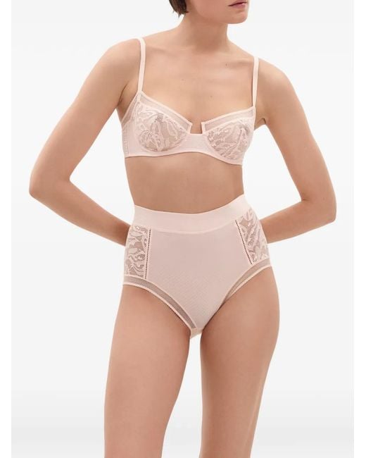 Eres Natural Pampille Lace-Panel Bra