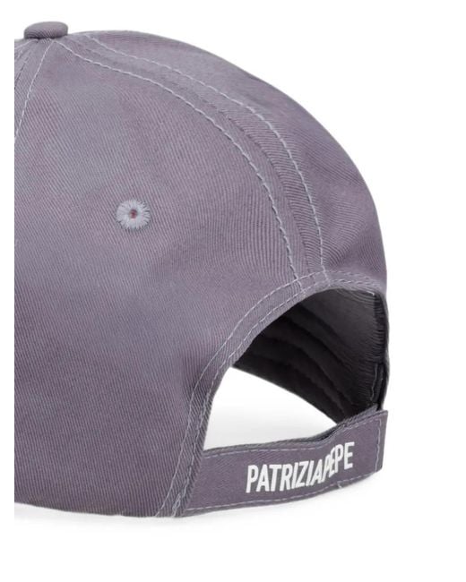 Patrizia Pepe Purple Fly-Logo Baseball Cap