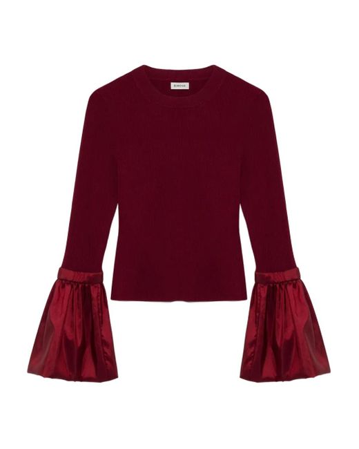 Haut Agata À Manches Longues Jonathan Simkhai en coloris Red