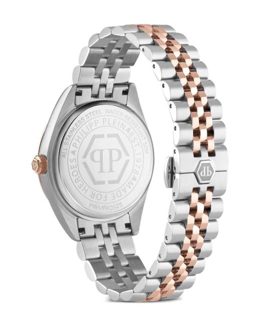Philipp Plein White Date Superlative 41Mm for men
