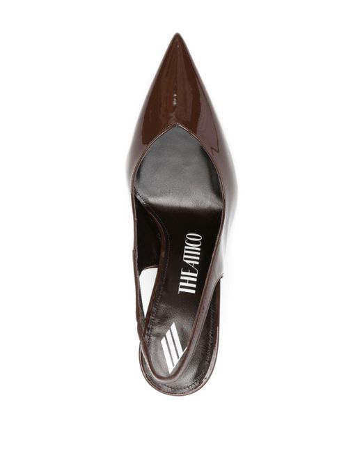 The Attico Brown Cheope Pumps 105mm