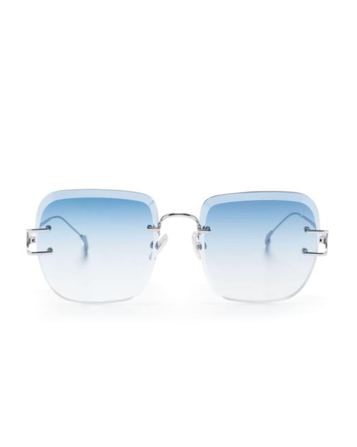 Eyepetizer Blue Montaigne Oversize-frame Sunglasses