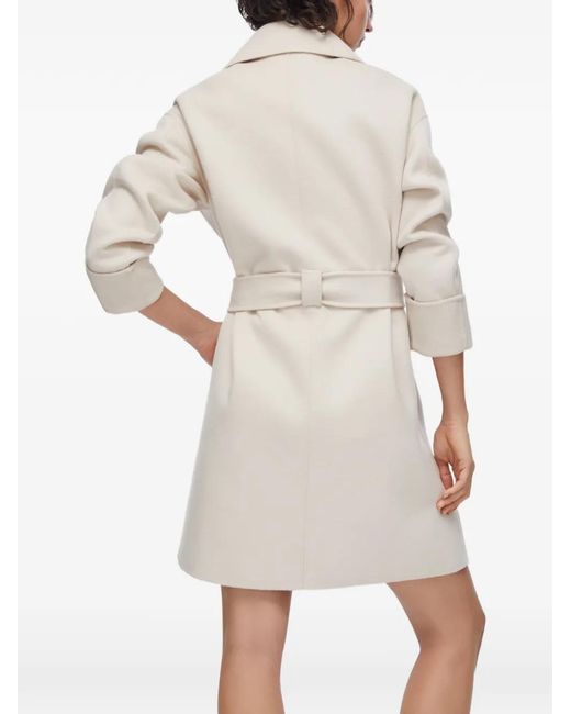 Liu Jo Natural Double-Breasted Coat