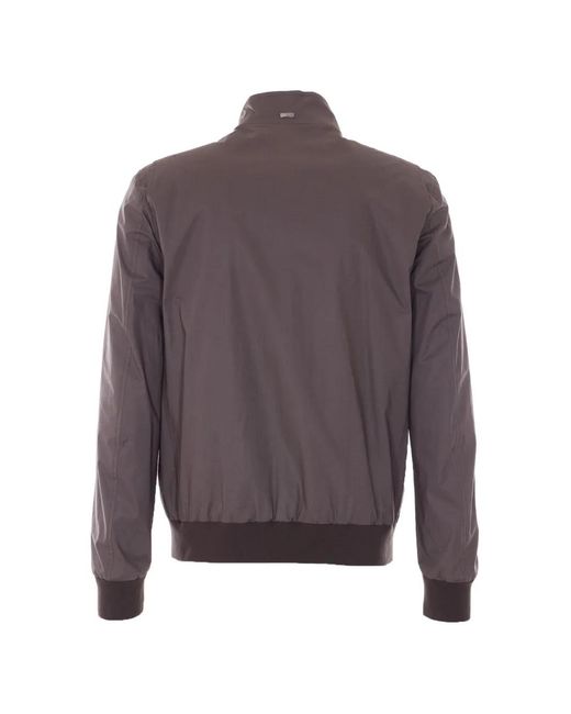 Herno Purple Zip High-Neck Jacket for men