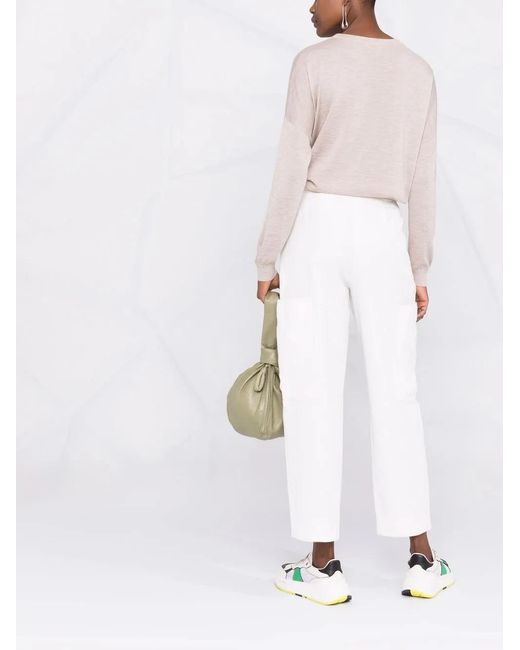 Brunello Cucinelli Multicolor Patch-Pocket Fine-Knit Jumper