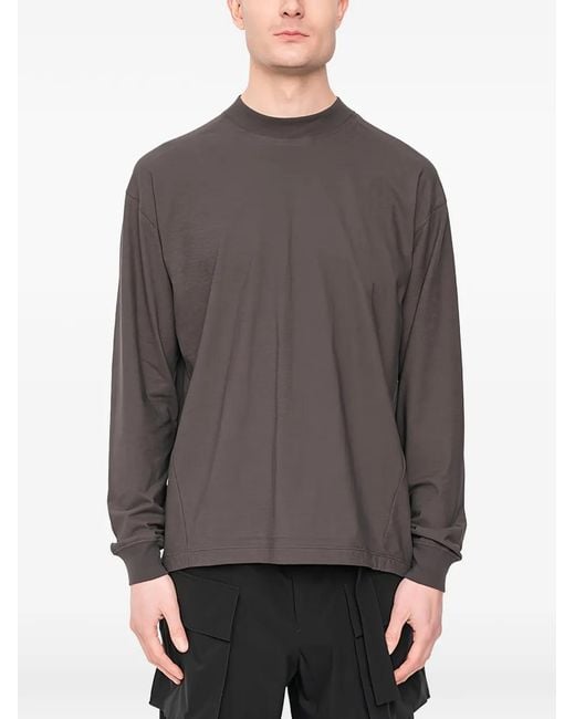 The Viridi-anne Gray Long-Sleeve T-Shirt for men