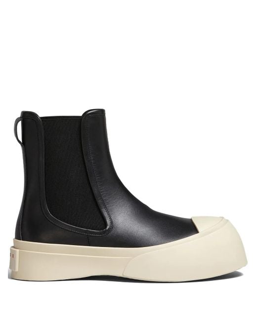 Marni Black Platform Ankle Boots