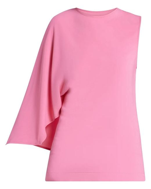 Stella McCartney Pink One-Shoulder Top