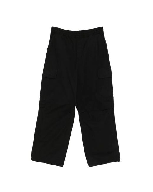 Carhartt Black Mandler Logo-Patch Cargo Pants for men