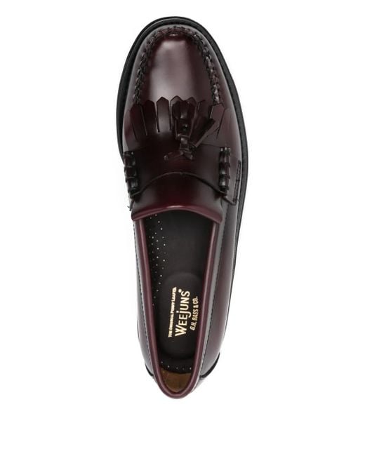 G.H.BASS Brown Weejuns Layton Kiltie Loafers for men