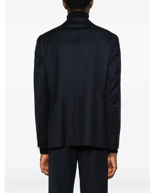 Tagliatore Black Single-Breasted Jacket for men