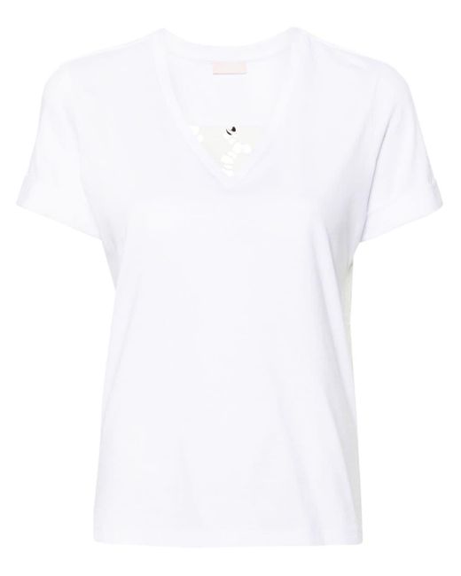 Liu Jo White T-Shirt mit Stickerei
