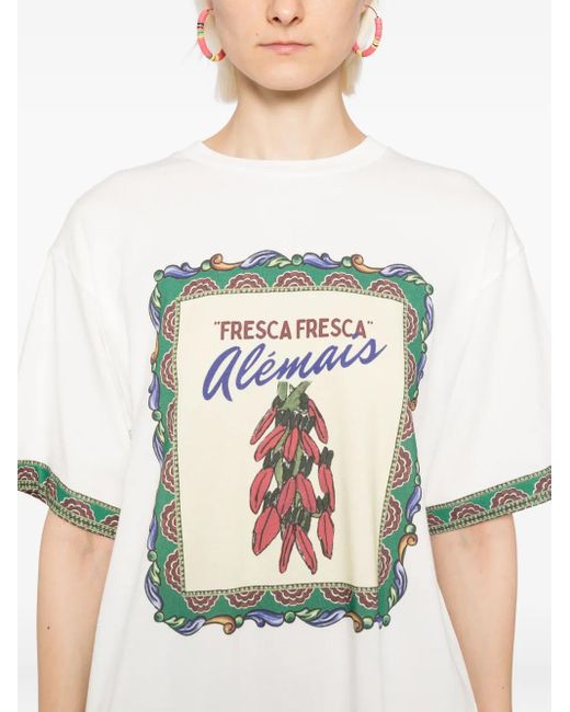 ALÉMAIS Katerina Chili Tシャツ White