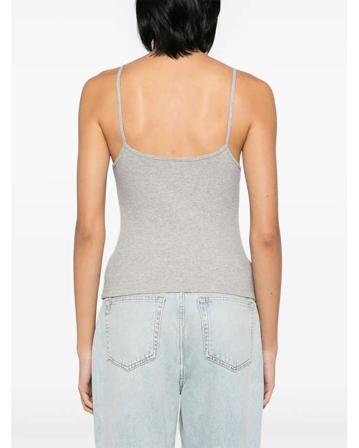 Reformation Gray Avi Tank Top