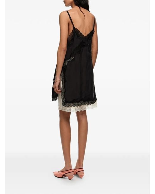 Bimba Y Lola Black Lace-Detail Top