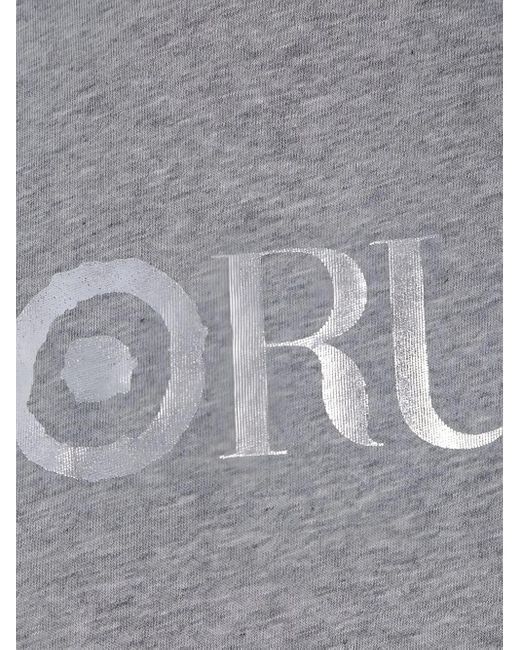 Fiorucci Gray X 10 Corso Como Logo-Print Crew-Neck T-Shirt