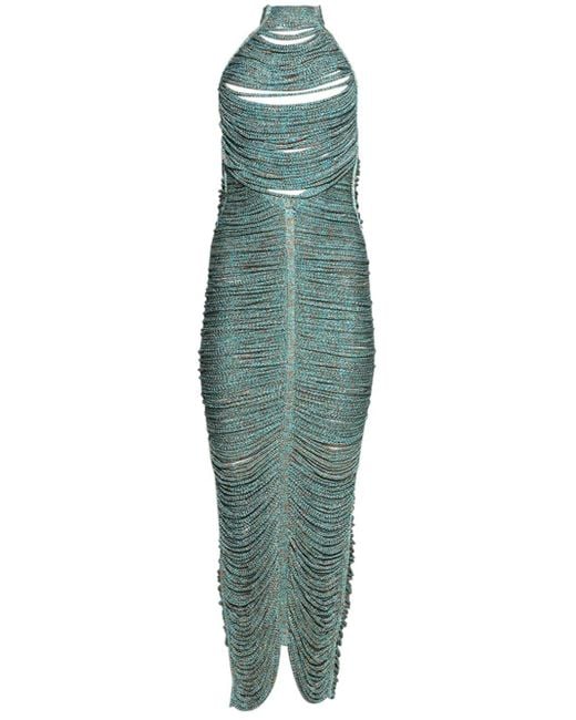 Andrea Almeida Green Alaia Maxi Dress