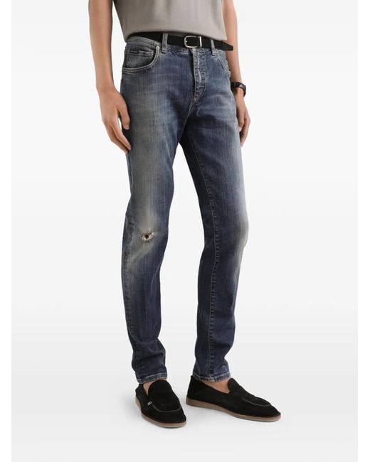 Dolce & Gabbana Faded-Effect Denim Jeans in Blue for Men | Lyst Canada