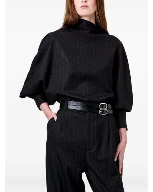 Nicholas Blue Bettina Pinstripe Blouse