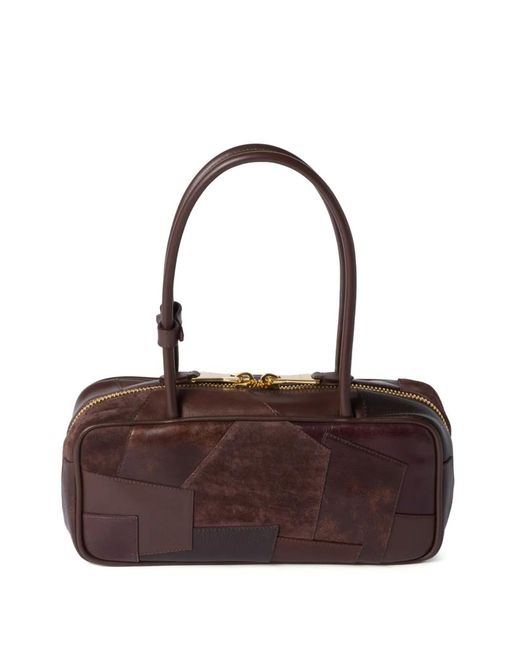 Miu Miu Purple Beau Patchwork Tote Bag
