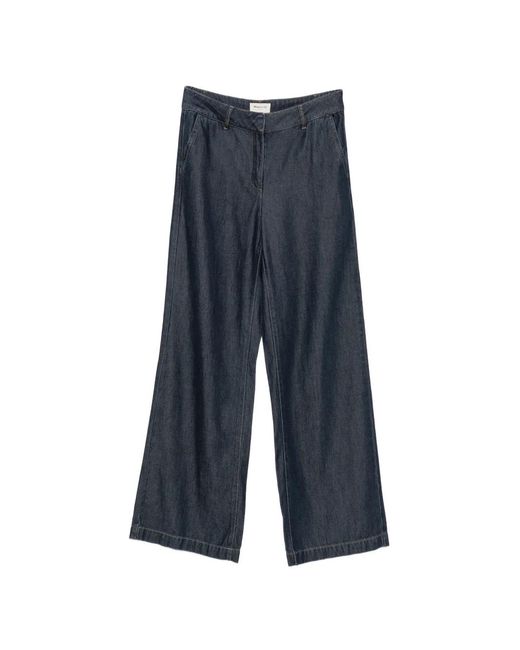 MAISON 123 Blue Adele Wide-Leg Jeans
