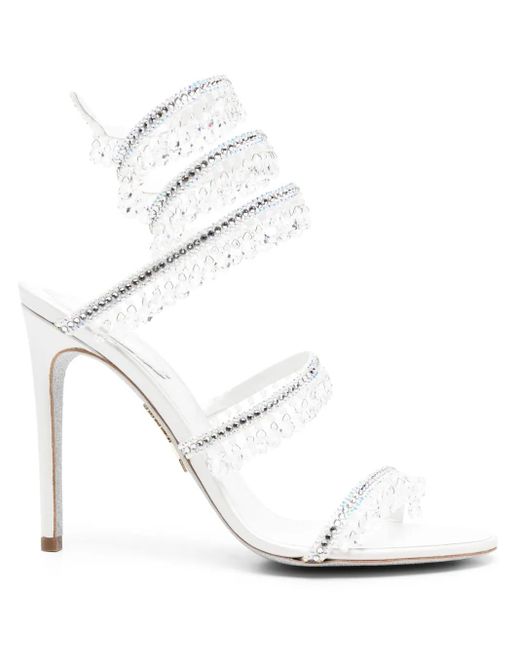 Rene Caovilla White 100Mm Chandelier Sandals