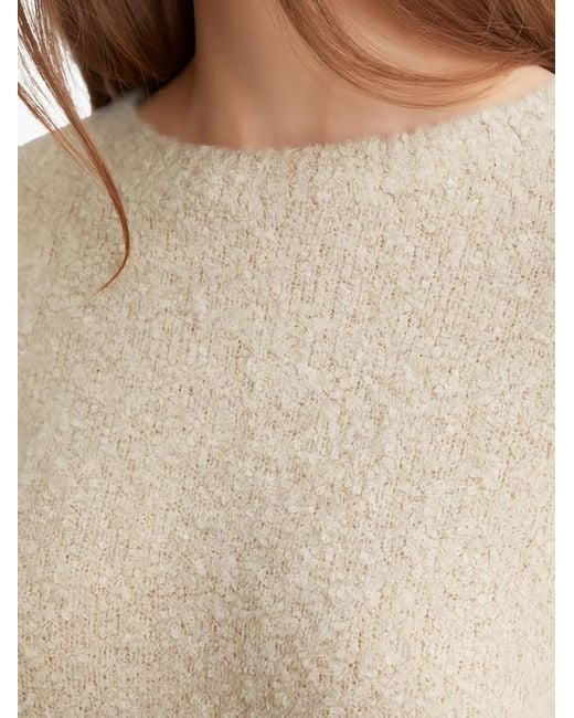 Marc O' Polo Natural Textured Round-Neck Sweater