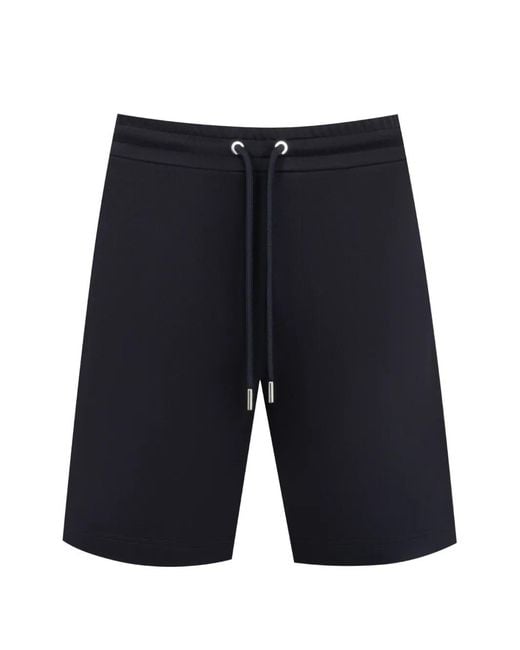 Moncler Blue Drawstring-Waist Shorts for men