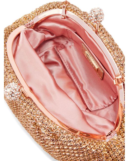 Nicoli Pink Wilfrid Crystal-embellished Clutch Bag