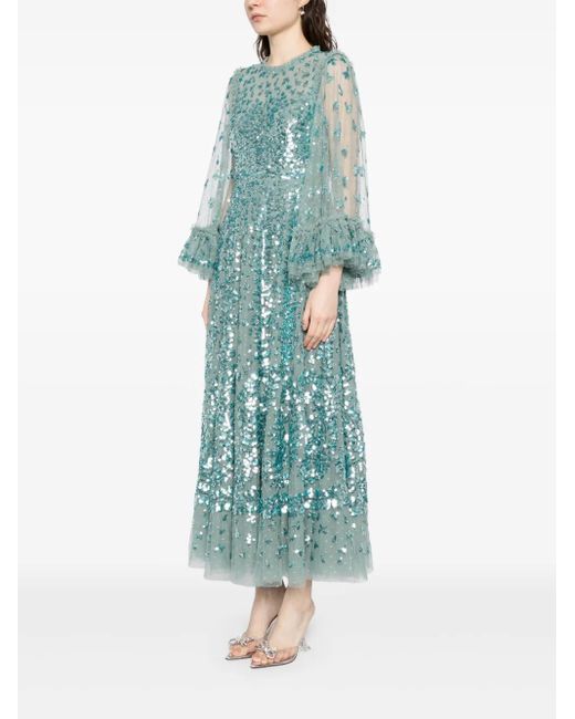 Needle & Thread Blue Glisten Gown