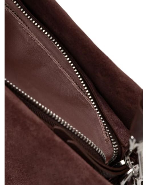 Coccinelle Purple Small Boheme Braided-Handle Suede Cross Body Bag