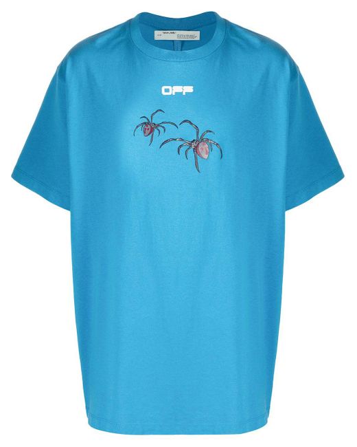 Off-White c/o Virgil Abloh Blue Spider Arrows T-shirt for men