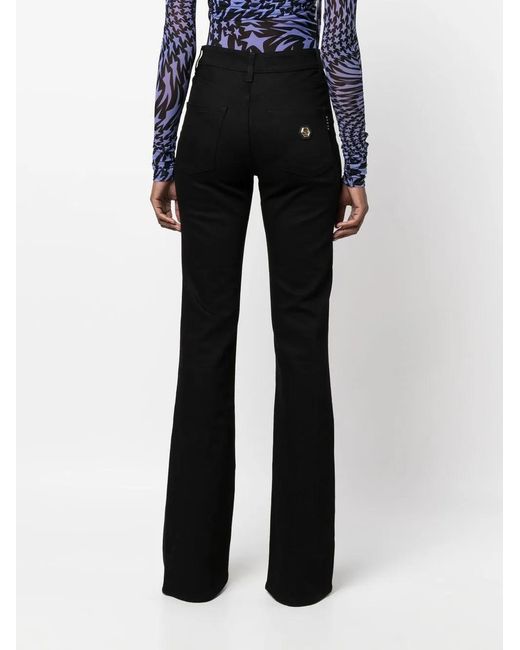 Philipp Plein Flared Jeans in het Black