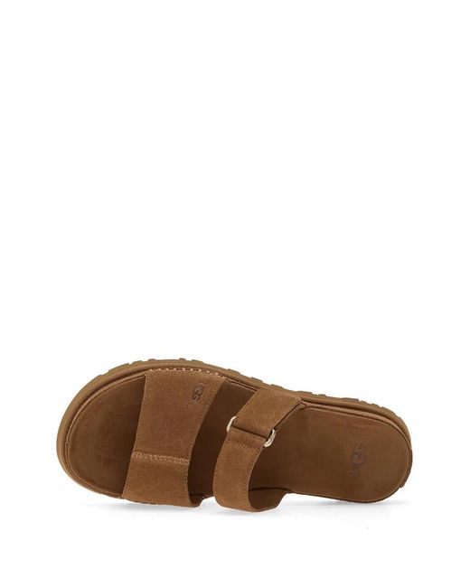 Ugg Brown Goldengaze touch-strap sandals