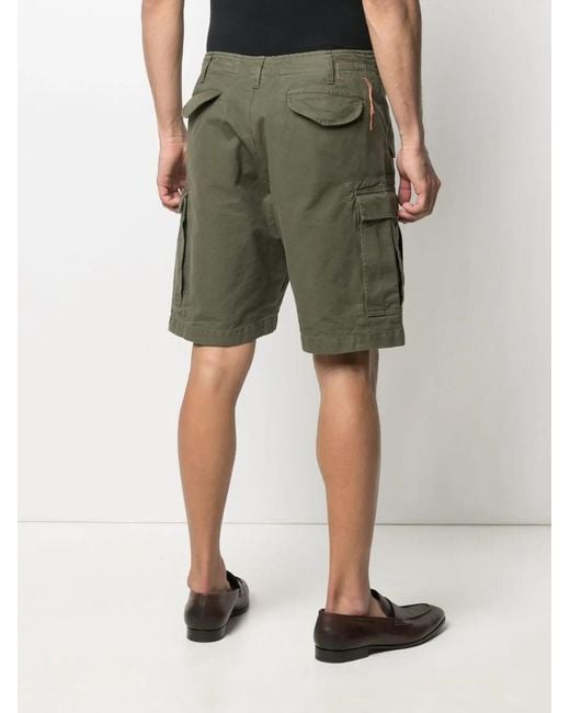 Fortela Green Minert Cotton Cargo Shorts for men