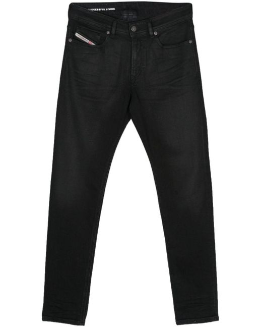 DIESEL Black Sleenker Low-rise Skinny Jeans for men