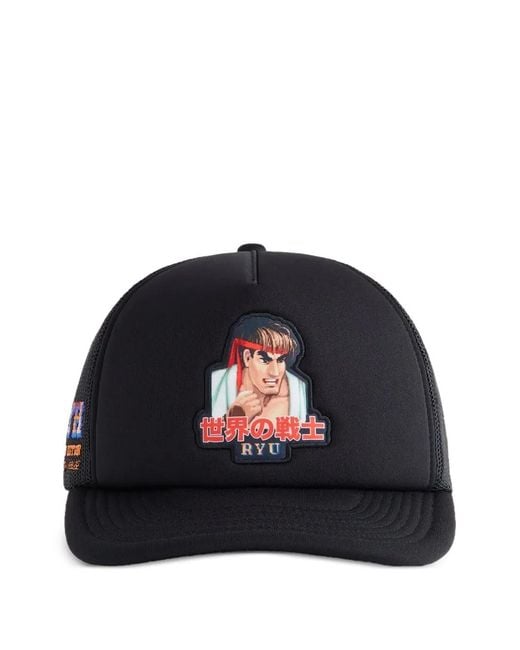 Kith Blue X Capcom Ryu Trucker Cap Hat for men