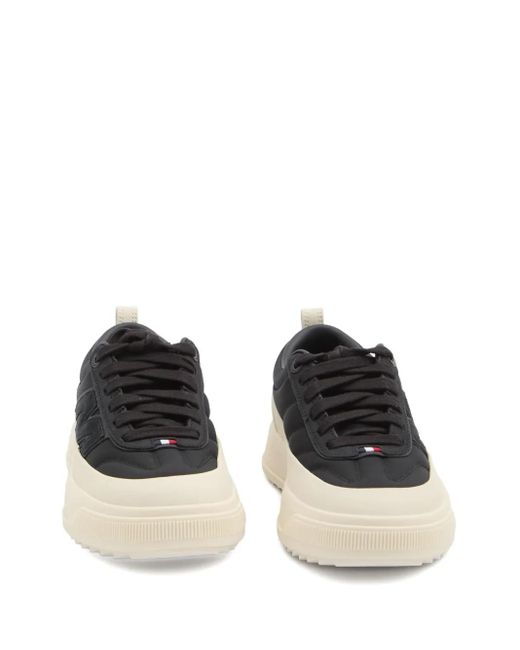 Moncler Black Altive Wildleder und Nubuck Leder Trainer