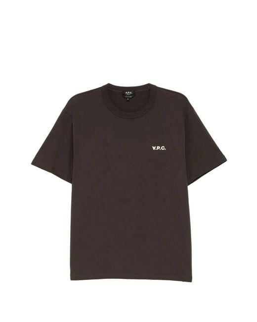A.P.C. Black Vpc T-Shirt for men