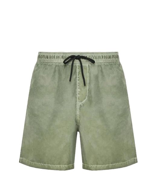 Dirty Laundry Green Short De Bain À Lien De Resserrage for men