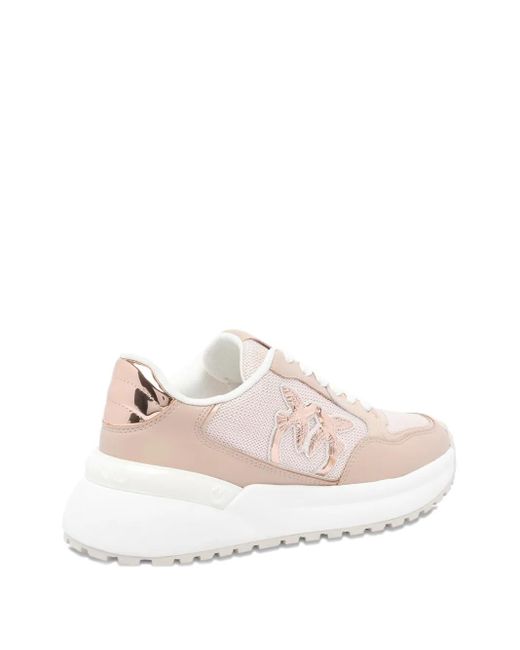 Pinko Pink Logo-Detail Chunky-Sole Sneakers