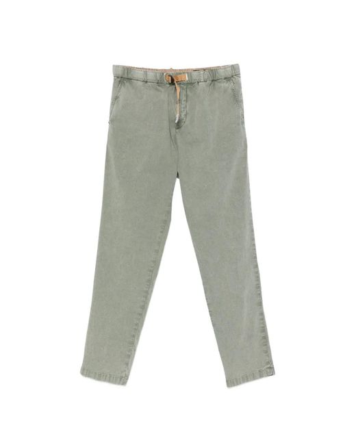 White Sand Gray Greg F Belted Trousers for men